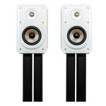 Polk Audio Signature Elite ES15 High-Resolution Bookshelf Speakers for Home Theater, Stereo Speakers, Surround Speakers, Hi-Res Certified, Compatible with Dolby Atmos and DTS: X (Pair) - White