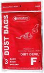 3 Royal Dirt Devil Canister Type F Allergy Vacuum Bags, Can Vac, Power Pak Vacuum Cleaners, 3-200147-001, 3200147001, 200147, RY200147, 3-300475-001, 3300475001, 300475, 3-200348-001, 3200348001, 200348, 1-200103-001,1200103001, 200103, 2160, 2160CA