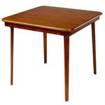 Stakmore Straight Edge Folding Card Table Finish, Fruitwood