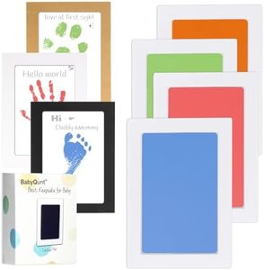 BabyQunt Inkless Baby Hand and Footprint Kit,Clean-Touch Ink Pads