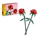 LEGO Roses Building Kit, Unique Gift for Valentine's Day, Botanical Collection, Gift to Build Together, 40460