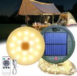 Solar Camping String Lights, 39Ft L