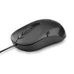 LAPCARE Optical USB Mouse L-60 Plus (Ind) 1000Dpi,3- Button, Scrolling Wheel, Plug and Play (Black)