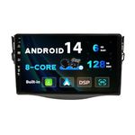 Generic - 6G+128G Android 13 Car Stereo - 9 Inch 2 Din for Toyota RAV4 (2007-2012) - Wireless CarPlay/Android Auto/DSP - LED Camera + MIC - Fast-boot 360-Camera 4G BT5.0