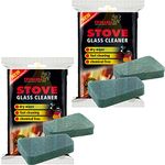 2 X TROLLULL WOODBURNER STOVE GLASS CLEANING PADS