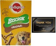 Pedigree Biscrock Dog Gravy Bones Dog Biscuits Low Fat Tasty Dog Treat 400g (Pack of 2)