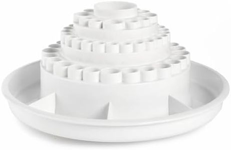ALVIN, Spin-O-Tray, 9893-1, Rotating Desktop Receptacle, Art, Drafting, and Design Storage Tool, Great for Students, Hobbyists, and Professionals Alike - White