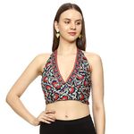 KE KanhaExports Women's Halter Regular Fit Top - Chic And Comfortable Fashion For Any Occasion (Bubbly 7)