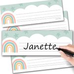 25 Boho Student Desk Name Tags Classroom - Boho Student Name Tags for Desks, Desk Name Plates for Classroom, Classroom Name Tags for Desk, Locker Name Tags for Classroom, Teacher Name Plate for Desk