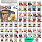 Tassimo Coffee, Tea, Chocolate Pods. Pick Any 3 Packs from 50+ Blends Including Kenco, Costa, L'or, Jacobs, Chai latte, Baileys, Cadbury, Milka, Oreo, Twinings, Cafe Hag.