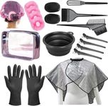 NOUSV Hair Dye Kit 18 Pieces Hair Coloring Kit, Hair Tinting Bowl, Hair agitator, Dye Brush, Ear Cover, Hairpin, Hair Coloring Cape For Hair Coloring Hair Dye Tools and DIY at Home