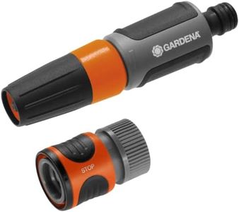 Gardena 7114-FP Frost-Proof Fully Adjustable Nozzle, Includes Waterstop Quick Connector, Made in Germany
