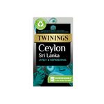 Twinings Ceylon Tea | Lively, Crisp & Refreshing Black Tea | Sri Lankan Tea Blend | 40 Biodegradable Tea Bags