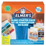 Elmer’s Glitter Slime Kit | Slime Supplies Include Clear PVA Glue, Glitter Glue Pens & Magical Liquid Slime Activator Solution | Washable & Kid Friendly Formula | 8 Count