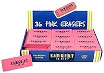 Sargent Art 36-1012 36 Count Eraser Best Buy Pack, Pink