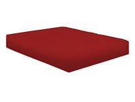 NIYS Luxury Bedding 100% Egyptian Cotton 40CM/16 Extra Deep Fitted Sheets (Red, Single)