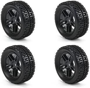 RCAWD Wheel Rim & Rubber Tire for 1/18 Axial Yeti Jr Can-Am Maverick Upgrade Parts