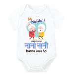 Lillypupp Funny pregnancy announcment gift for family Nana nani Grandparents | baby coming soon bodysuit reveal idea for family.