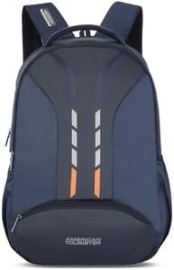 American Tourister Martt+ Style 01, 28L Volume Office 4 Compartment Laptop Backpack With Front Organizer And Spacious Interiors For Unisex - Navy, Blue