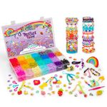 Rainbow Loom Treasure Trove Loom Band Kit | Rubber Band Bracelet Kit With Speed Loom, Dual Hook Tool, And Elastic Bands | Rainbow Loom Childrens Jewellery Making Kits Make Great Gifts For Kids Age 7+