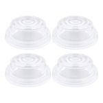 Milisten 4pcs Clear Breast Pump Shields Replacement Silicone Diaphragms for Advanced Breast Pumps