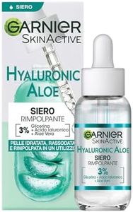 Garnier Siero Rimpolpante, Per Tutti i Tipi di Pelle, Arricchito con Acido Ialuronico, Aloe Vera e Glicerina, Pelle Idratata e Rassodata in un Utilizzo, Hyaluronic Aloe, 30 ml
