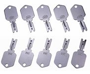 Mover Parts (10) Forklift Key for Clark Yale Hyster Komatsu Gradall Gehl Crown & More 166