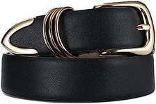 RISANTRY Women's Black Belts with G