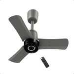 atomberg Renesa Elite Smart 600mm BLDC Ceiling Fan with IoT & Remote Control | 5 star Rated | High Air Delivery with Moonbeam LED Light | New Sleek Design | 3 Year Warranty|Sand Grey