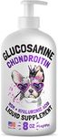 Liquid Glucosamine for Dogs Bacon Flavour with Chondroitin, MSM & Hyaluronic Acid K9 Supplement Hip and Joint Formula Advanced Mobility Joint Pain Relief Senior Advanced Supplement for All Breeds