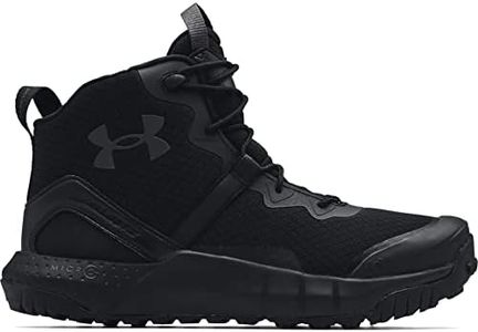 Under Armour Mens Micro G Valsetz Zip Mid Military and Tactical Boot, Black (001 Black, 8.5 US