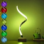 BASRAE RGB Spiral Table Lamp,Modern