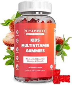 Vitammies Vegan Kids Vitamins | Kids Multivitamin Gummies | 4 Month Supply | 16 Essential Nutrients | Vitamin C, A, D3, B2, B6, B12, E, K, Biotin, Iodine, Zinc & More | Non-GMO | Chewable | GMP
