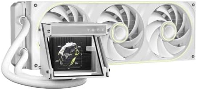TRYX Holo 360mm AIO White Holographic Visual GIPHY Built-in Asetek 280w TDP