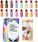 KISSIO Mini Lipstick Set,16PCS Matte Lipstick 16 Colors,Pill Lipstick,Velvety Waterproof Long Lasting Capsule lipstick,Matte Lipstick Set,Travel Friendly,Cruelty Free,2.4 oz