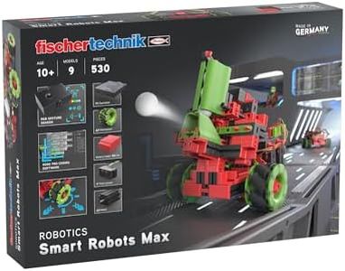 fischertechnik Smart Robots Max 564111 — Kit de construcción de robots: Robots programables y controlados a distancia, 9 modelos, a partir de 10 años