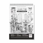 Anupam Sketch-O Sketchbook A4 | 50 Sheets 140GSM | Durable Acid Free Drawing Paper | Top Spiral-Bound Sketchpad for Artists, Kids & Professionals for Marker Colored Pencil Charcoal Pastels