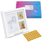 Baby Hand and Footprint Kit/New Mom Gifts/Gender Reveal Gifts/Baby Keepsake Box/Baby Shower Gifts/Clay paw print kit/Dog Paw Print Kit//baby picture frame/new baby gift/new born baby boys gift