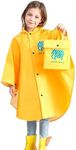 Kids Rain Poncho Cartoon Raincoat J