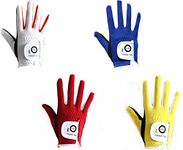 FINGER TEN Golf Gloves Kids Left Hand Right All Weather Soft Rain Grip Value 2 Pack, Youth Golf Glove Boys Girls Quick-Drying Fit Age 2-10 Years (Blue-Worn on Right Hand, L(Age 7-8)