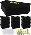 Mouse Bait Station for Outdoor & Indoor with Keys - Mice Traps for House Indoor Kill - Mouse Poisoning Rat Bait Box for Home, Pest Control - Reusable, Safe for Kids & Pets (6 Pack Rodent Traps)