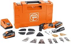 FEIN,Cordless MultiMaster AMM 500 Plus Top Kit Oscillating Multi-Tool with StarLockPlus Mount and QuickIn System - 18V, 3 Ah, 11,000-18,500 OPM - 71293361090