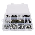 BAIONE Worldmotop Stainless Steel Bolt Kit Screws Fasteners Clips Compatible with Yamaha Honda Kawasaki Suzuki BMW Fairing Bolt Kits Metric Bolts and Nuts Kit Torx Screws (sliver)