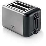 Bosch DesignLine TAT3P420GB 2 Slot Stainless Steel Toaster with variable controls - Silver & Black