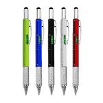 6 in 1 Multi Tool Ballpoint Pen Stocking Filler Gift Pen for Men Stocking Filler- Screwdriver Pen Ruler Stylus Spirit Level (5)