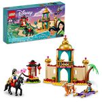 LEGO Disney Jasmine and Mulan’s Adventure 43208 Building Kit; A Fun Princess Construction Toy for Kids Aged 5+ (176 Pieces)