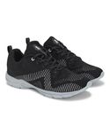 PARAGON FBK1224G Men's Black Sports Shoes | Stylish Design, Comfortable Cushioned Insole, Lace up and Sturdy Grip | Ideal for Daily Runs, Walking, Gym and Sports