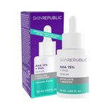 Skin Republic 15% AHA (Alpha Hydroxy Acids) Exfoliating Serum to Improve and Brighten Skin Texture, Tighten Pores, Reduce Spots (30ml)