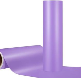 WRAPXPERT Purple Vinyl - 12"x10ft Purple Permanent Vinyl Roll for Home Outdoor Decor, Matte Lavender Adhesive Vinyl Craft Cutters DIY Projects for Cricut Silhouette Cameo
