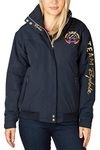 Rydale Ladies Bomber Jacket Women’s Short Coat Emblem Riding Equestrian Jackets 5 Colours (as8, numeric, numeric_16, regular, regular, Dark Navy)